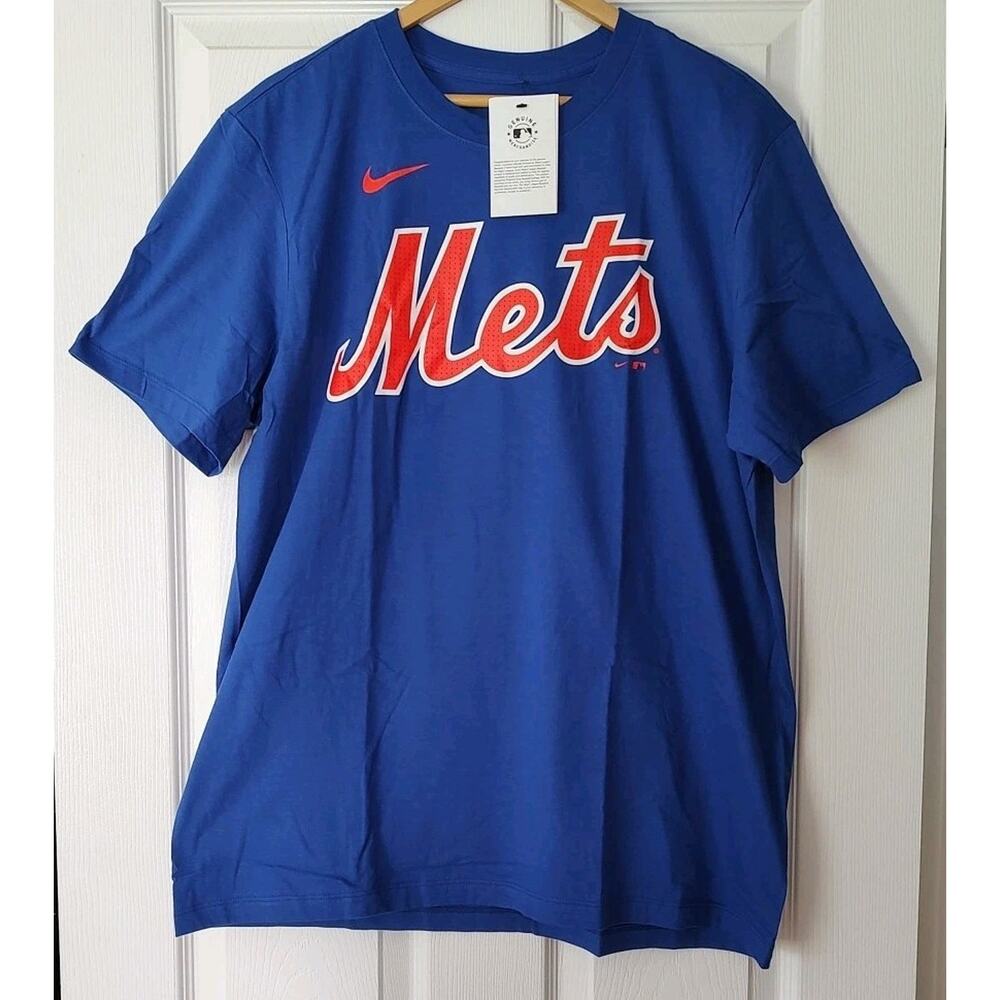Men's Nike New York Mets Juan Soto #22 T-Shirt Blue Cotton - Large NWT